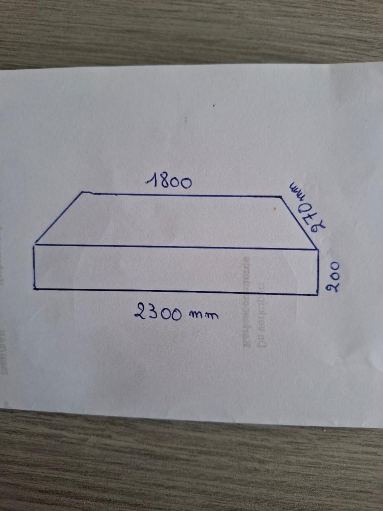 Oude eiken schouwbalk ( 3390 Tielt-Winge), Doe-het-zelf en Bouw, Hout en Planken, Ophalen, Gebruikt, Minder dan 25 mm, Eiken
