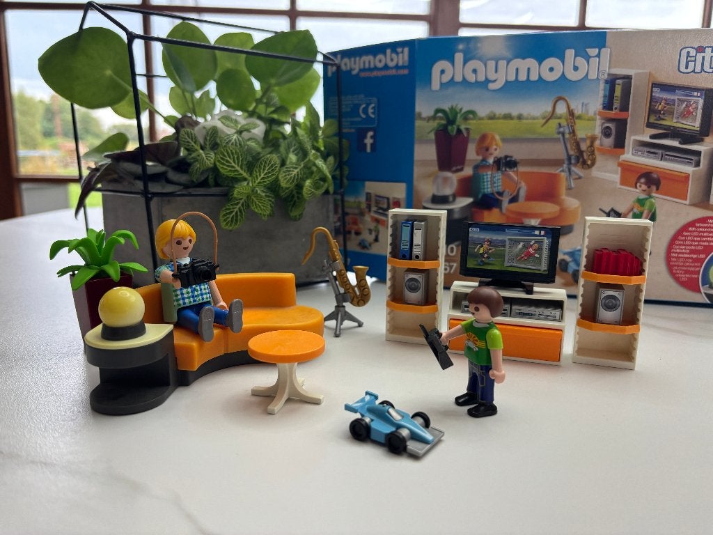 Playmobil 9267 Salon équipé, Comme neuf, City life, Figurines, Kit complet