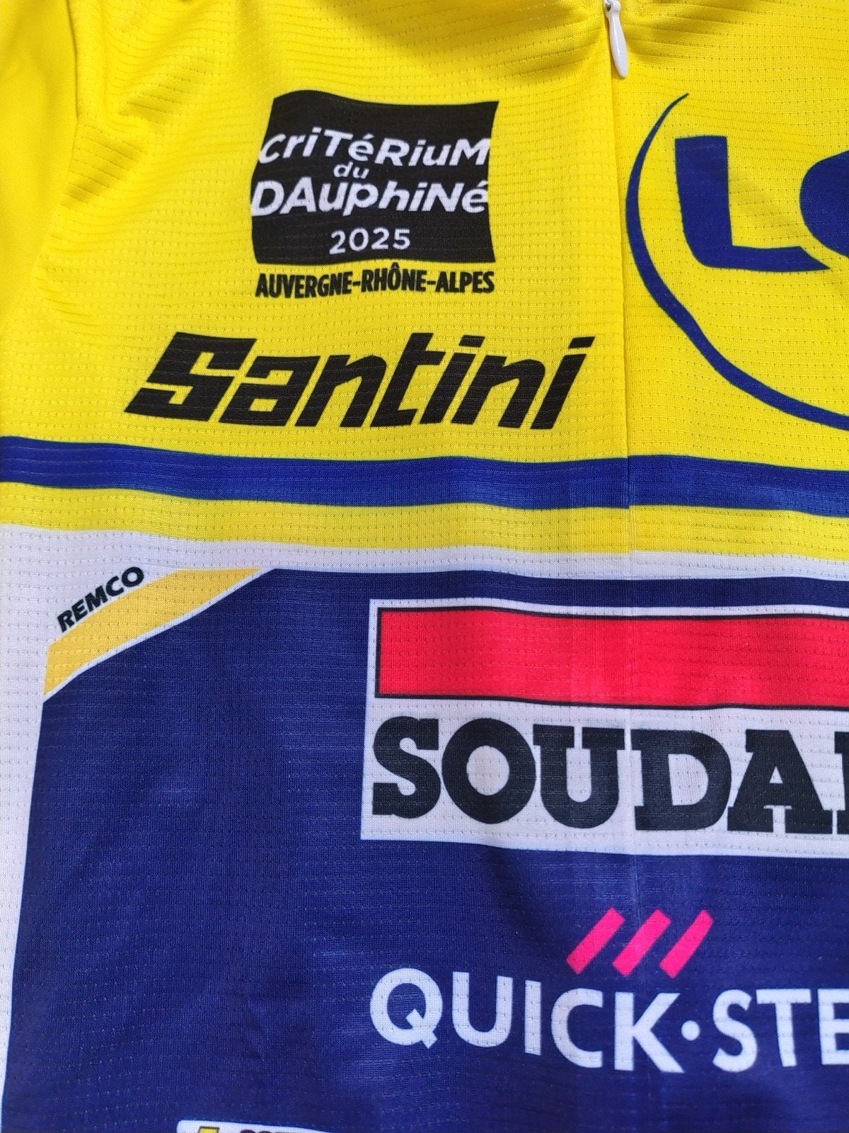 Maillot jaune de leader du Dauphiné Criterium 2025, Vélos & Vélomoteurs, Accessoires vélo | Vêtements de cyclisme, Enlèvement ou Envoi