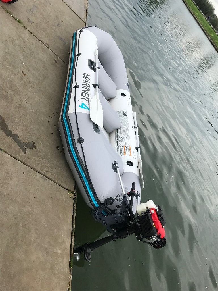 Bootje met motor 3pk 4 takt, Watersport en Boten, Buiten- en Binnenboordmotoren, Ophalen, Minder dan 5 pk, Viertaktmotor, Zo goed als nieuw