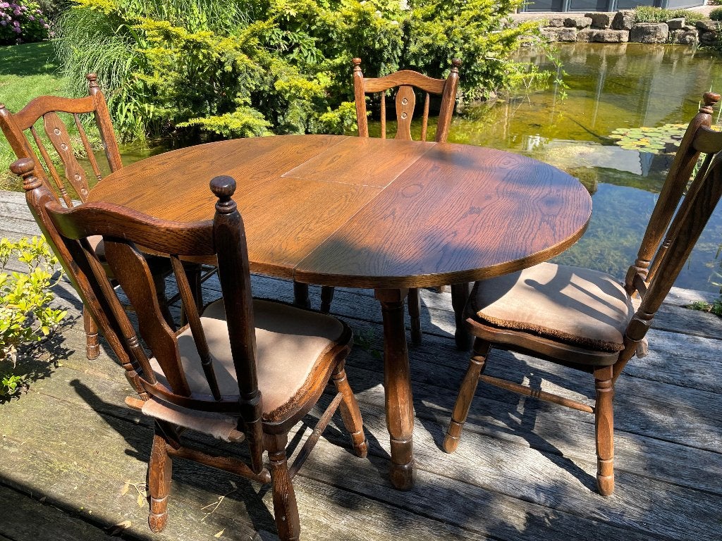 tafel met 6 stoelen, Ophalen