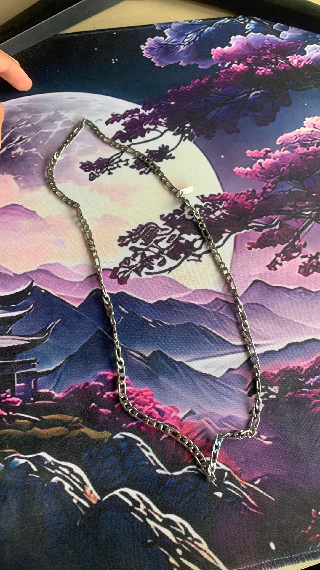 Collier en argent, Enlèvement