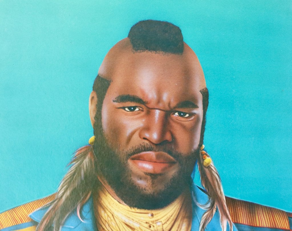 Galoob Mr. T Promo Painting Print Poster A-Team, Ophalen of Verzenden