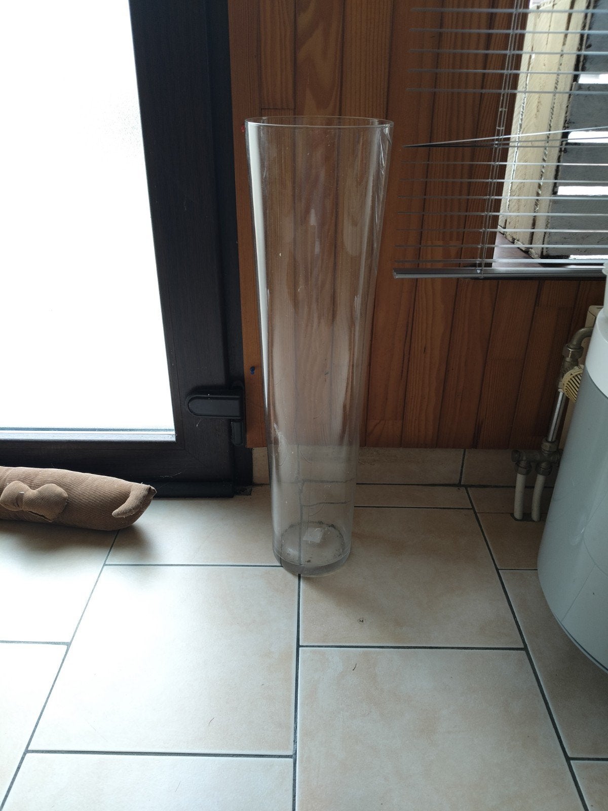 vase transparent, Convient pour fleurs séchées, Transparent, Verre, Enlèvement