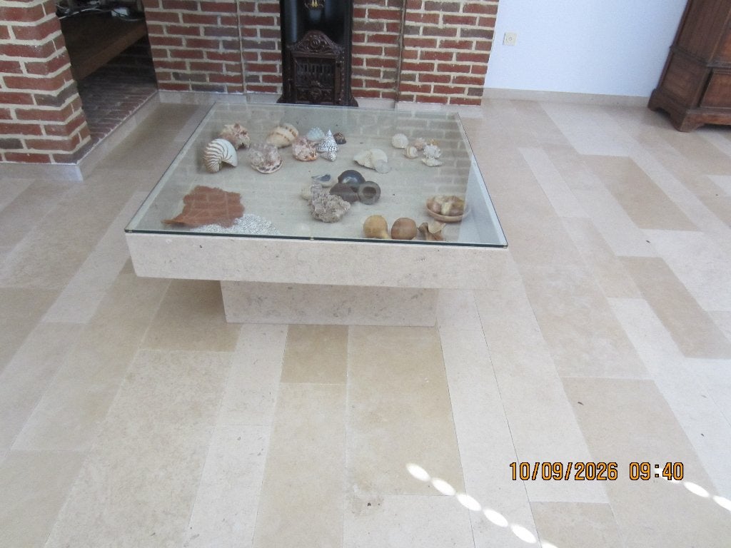 salontafel, Maison & Meubles, 50 à 100 cm, Carré, Enlèvement, Utilisé