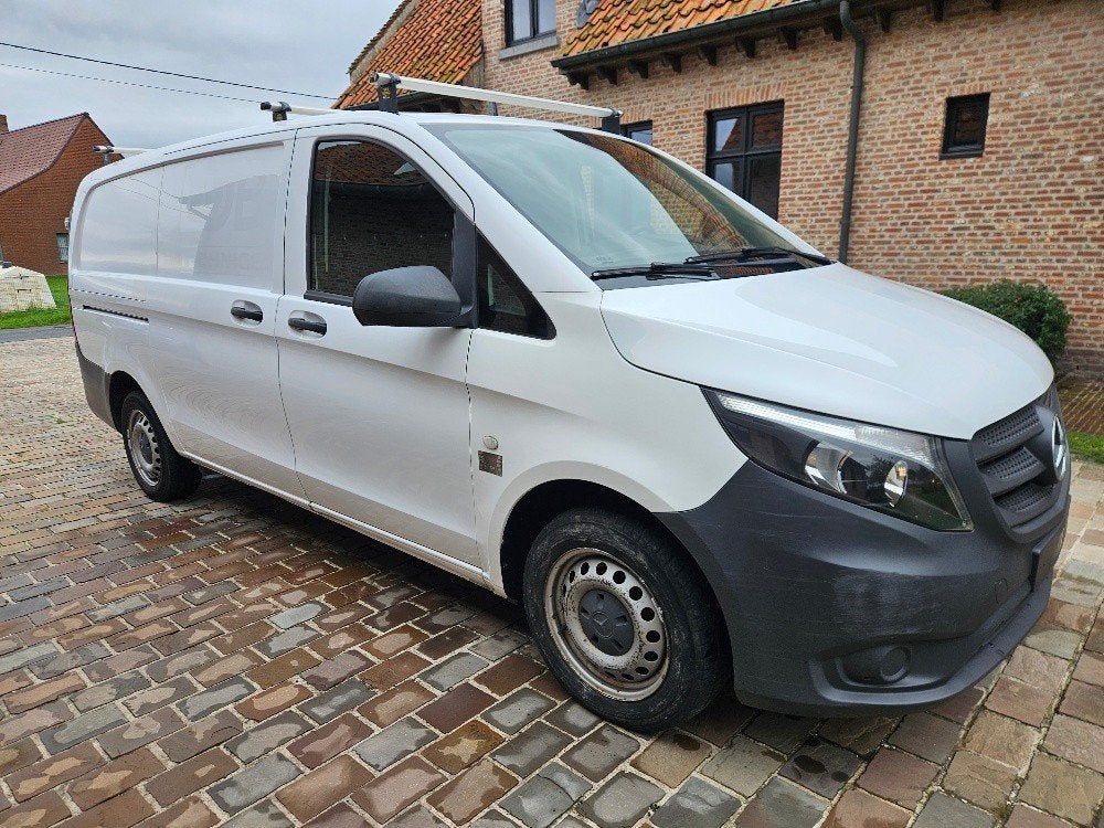 Mercedes-Benz Vito 113CDI 136PK L2 AIRCO CRUISE NAVI TREKHAA, Stof, 4 cilinders, 2500 kg, Wit