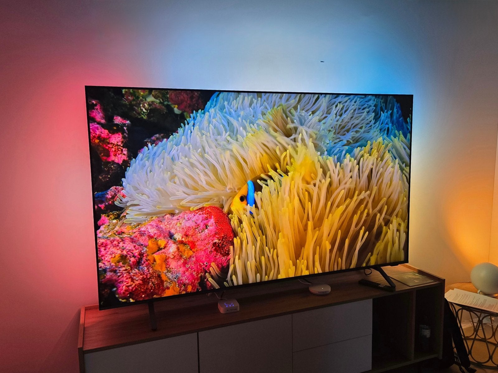 EXCELLENT CONDITION Philips 65” 4K QLED AMBILIGHT TV, Audio, Tv en Foto, Ophalen, Zo goed als nieuw, Tv