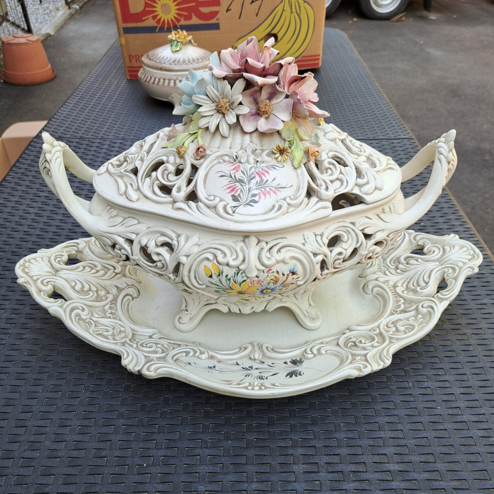 soupière ancienne Bassano, Antiquités & Art, Enlèvement ou Envoi