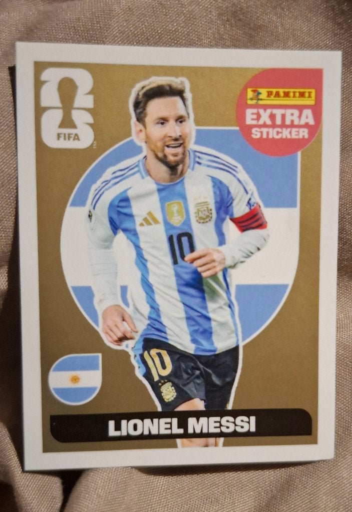 Extra Sticker Lionel Messi Gold, Collections, Enlèvement ou Envoi, Neuf