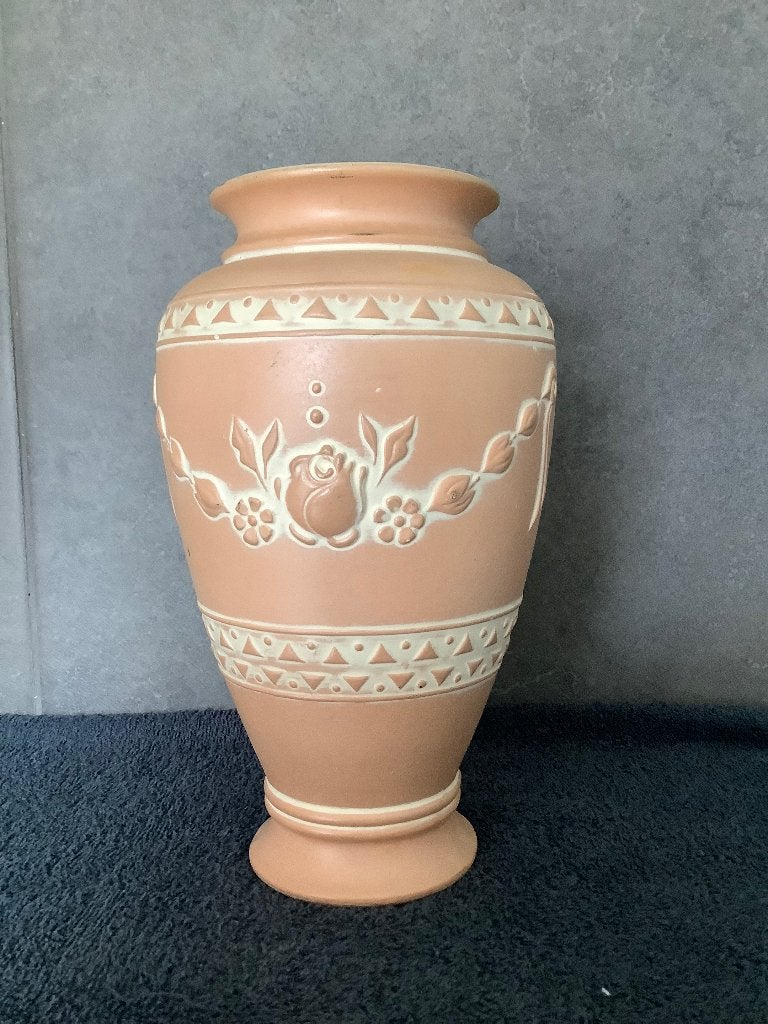 Beige vaas Scheurich, Antiek en Kunst, Ophalen
