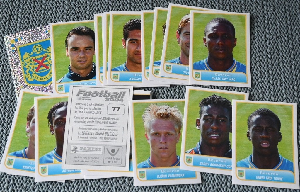 Panini Football 2004 / SK Beveren / Volledige ploeg, Verzenden, Nieuw, Poster, Plaatje of Sticker