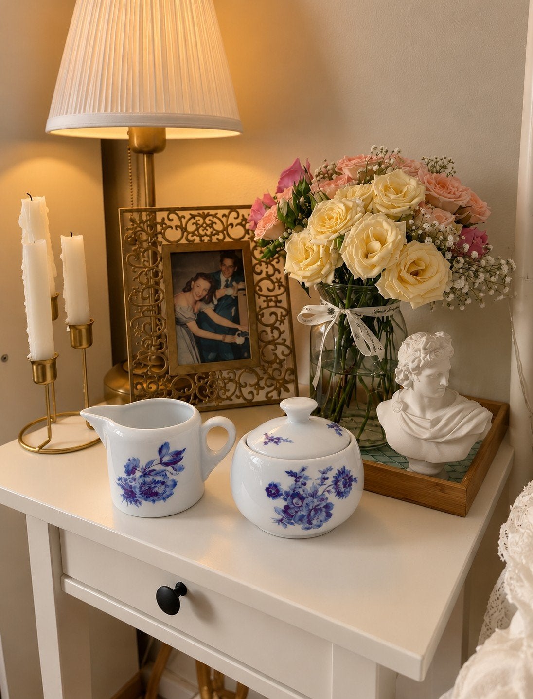 Service à thé « Porcelaine Bandour », Antiquités & Art, Enlèvement ou Envoi