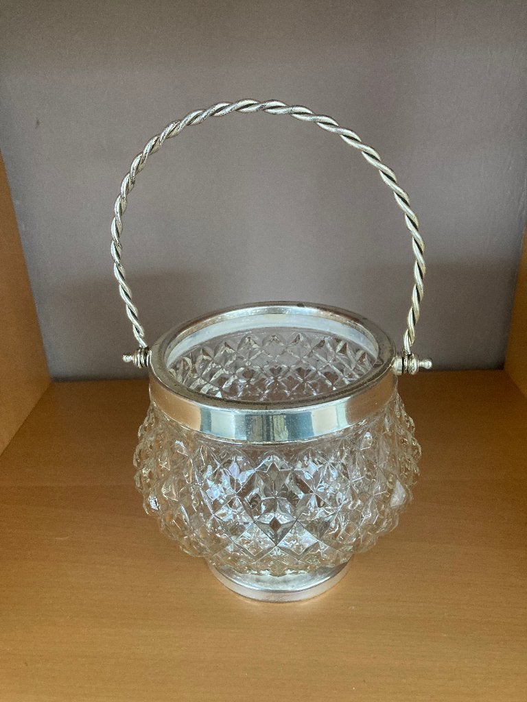 vintage ijsemmer met handvatje  H: 12cm, Antiek en Kunst, Ophalen of Verzenden