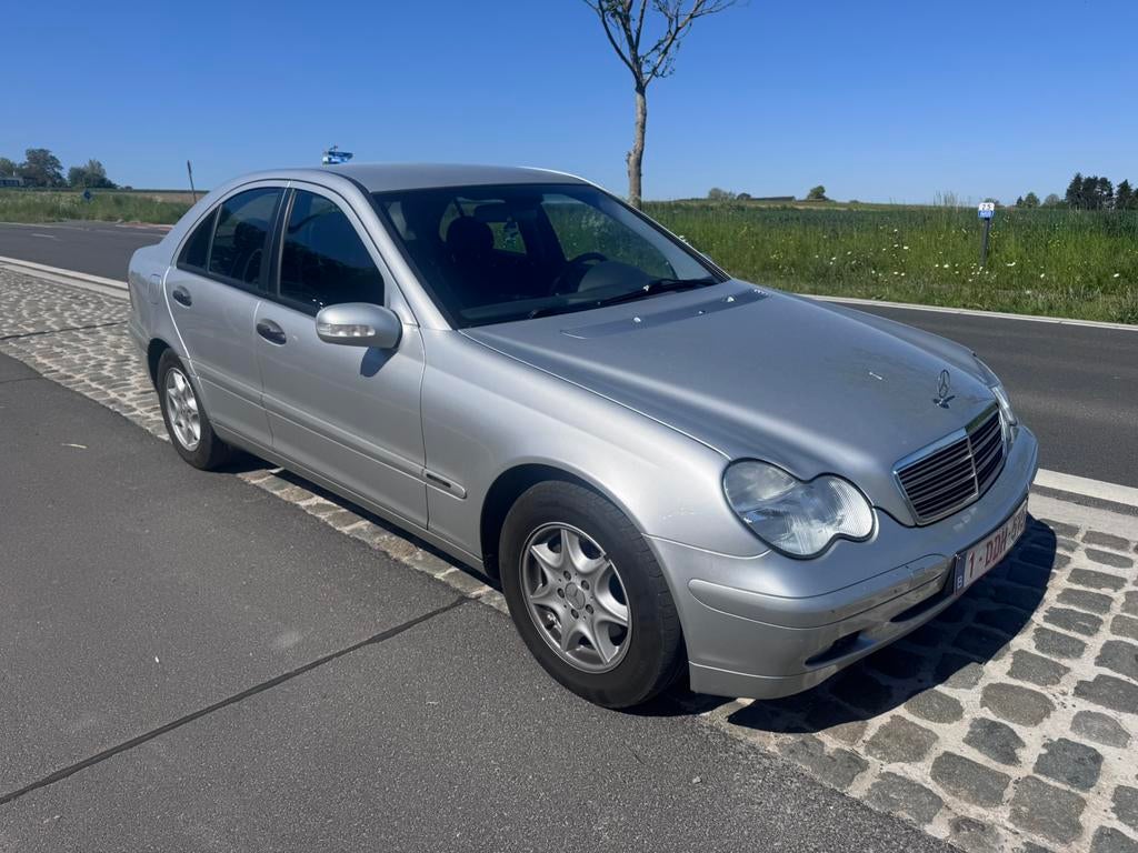 Mercedes c180 benzine/ nieuwe staat / garantie, Autos, Cuir, Argent ou Gris, Achat, 4 portes