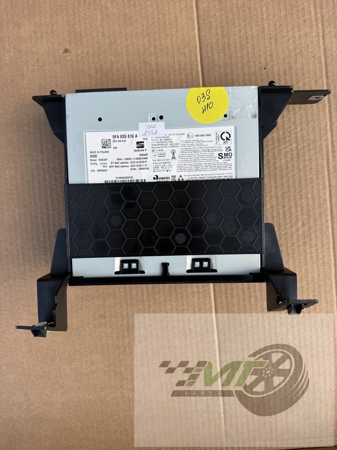 Cupra  SEAT Multimedia regelunit 5FA035816A OEM, Ophalen of Verzenden, - SEAT S.A, - customercare@seat.es, - Autovía A-2, Km 585 08760 Martorell  Espana