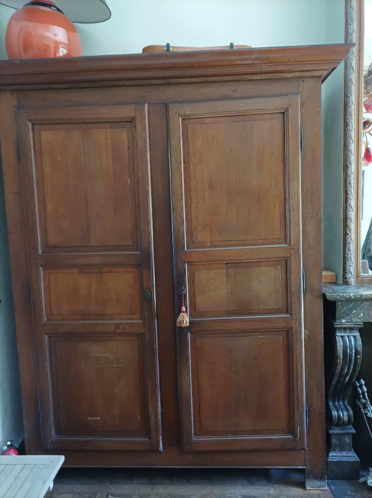 Kast (houten kasteelkast, antiek, met houten verbindingen), Antiek en Kunst, Ophalen