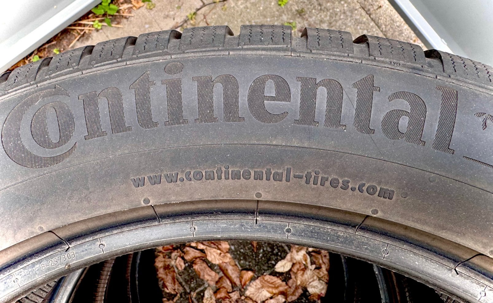 4 Continental Wintercont. 255/50 R19–2 winters gebruikt, Gebruikt, 255 mm, Winterbanden, Band(en)