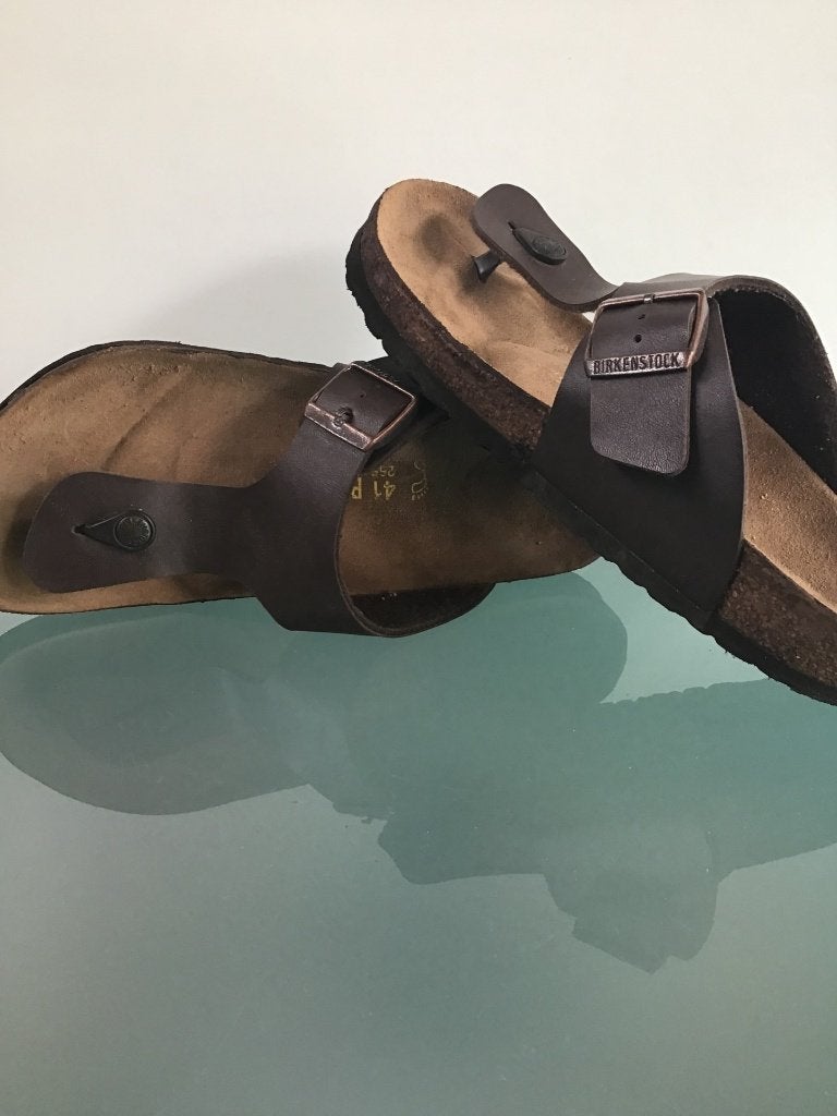 Birkenstock 41 Ramses | bruine slippers | Gratis verzenden, Kleding | Heren, Schoenen, Slippers, Bruin, Verzenden, Zo goed als nieuw
