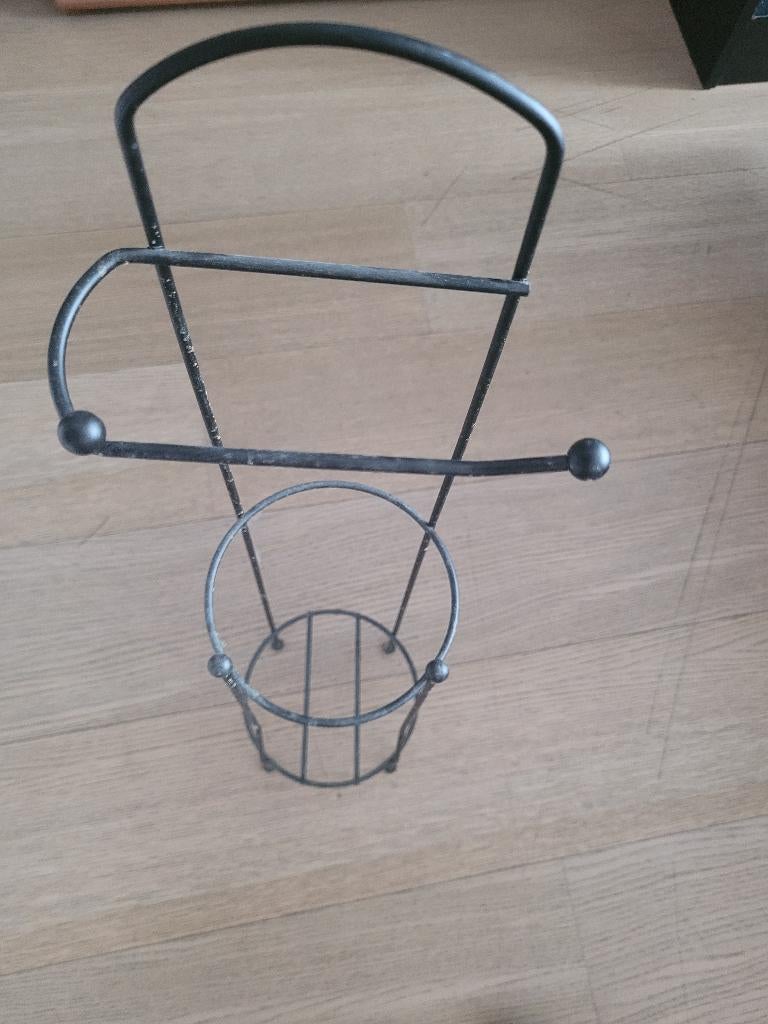 Zwarte toiletrolhouder, Huis en Inrichting, Ophalen, Nieuw, Zwart, Overige typen