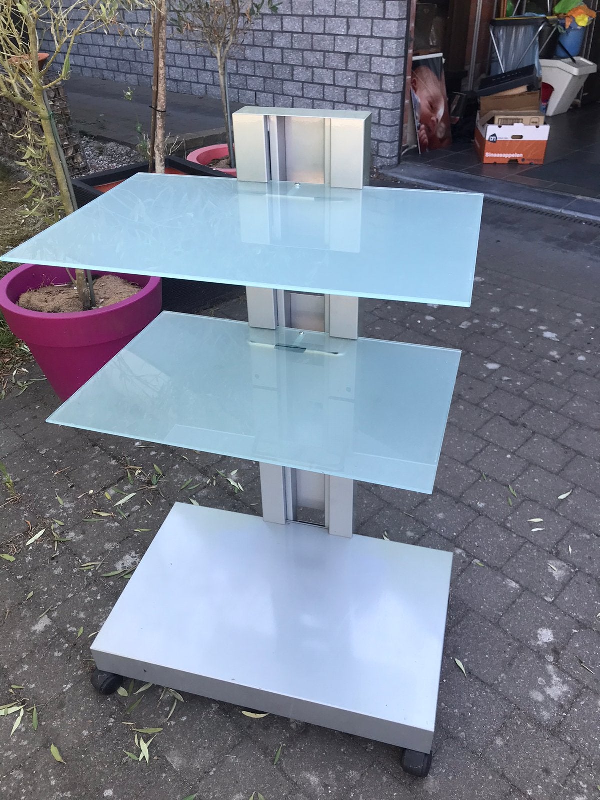 Modern audio installatie meubel, Ophalen, Gebruikt, Glas, Modern