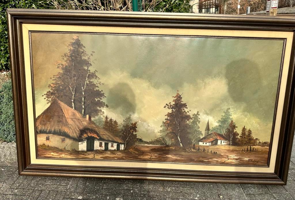 Belle peinture N verheyden 1m75 0p 1,04 m, Antiquités & Art, Art | Peinture | Classique, Enlèvement