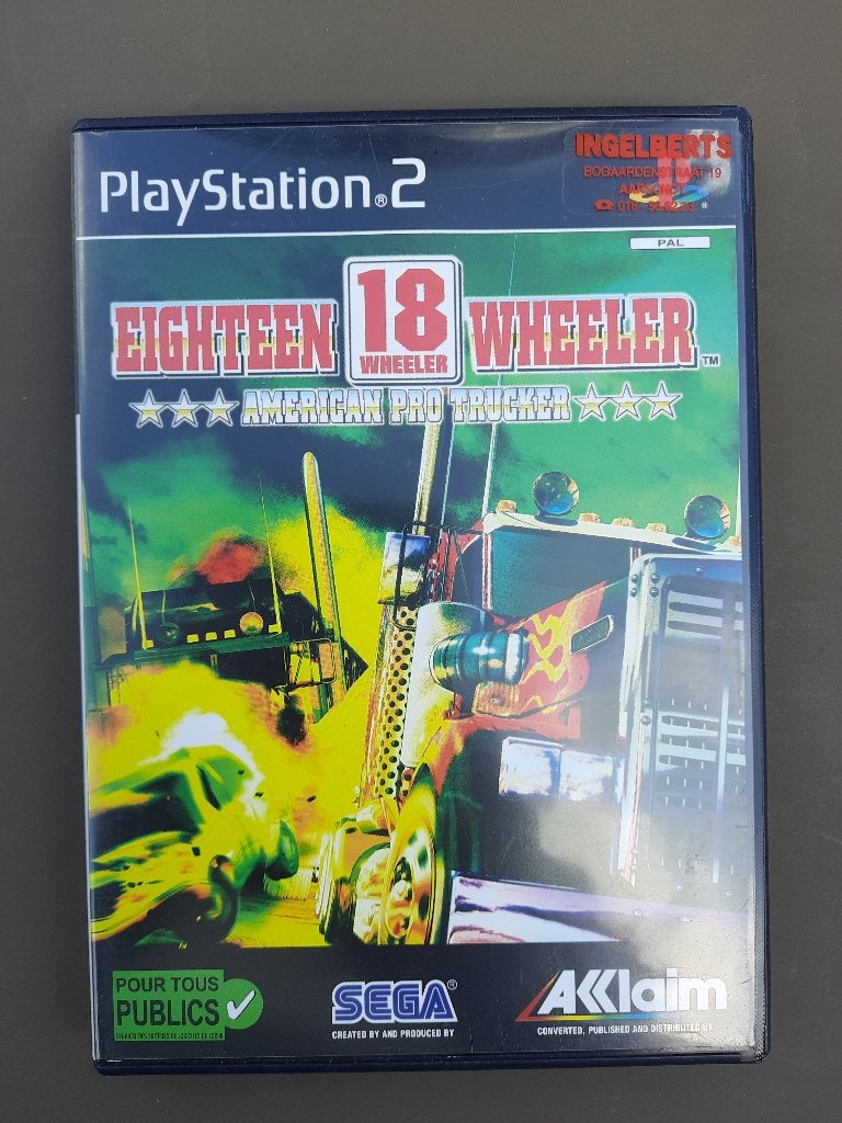 Playstation 2 18 Wheeler, Ophalen of Verzenden, Gebruikt