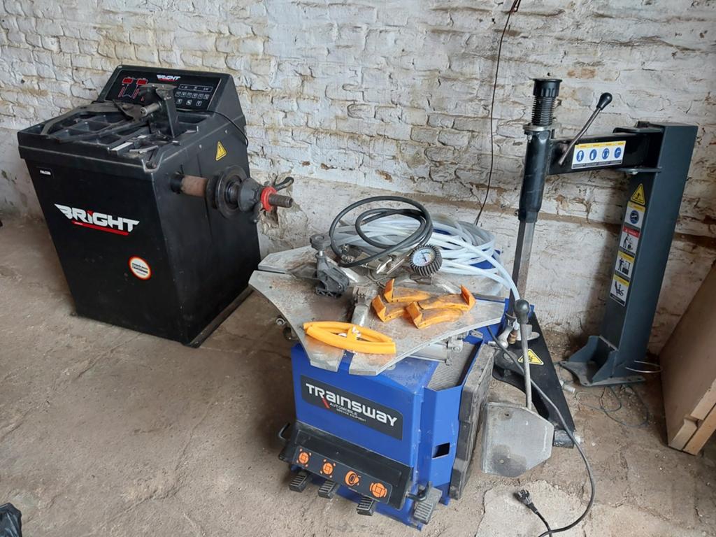 Démonte-pneu + équilibreuse + compresseur, Auto diversen, Autogereedschap, Gebruikt