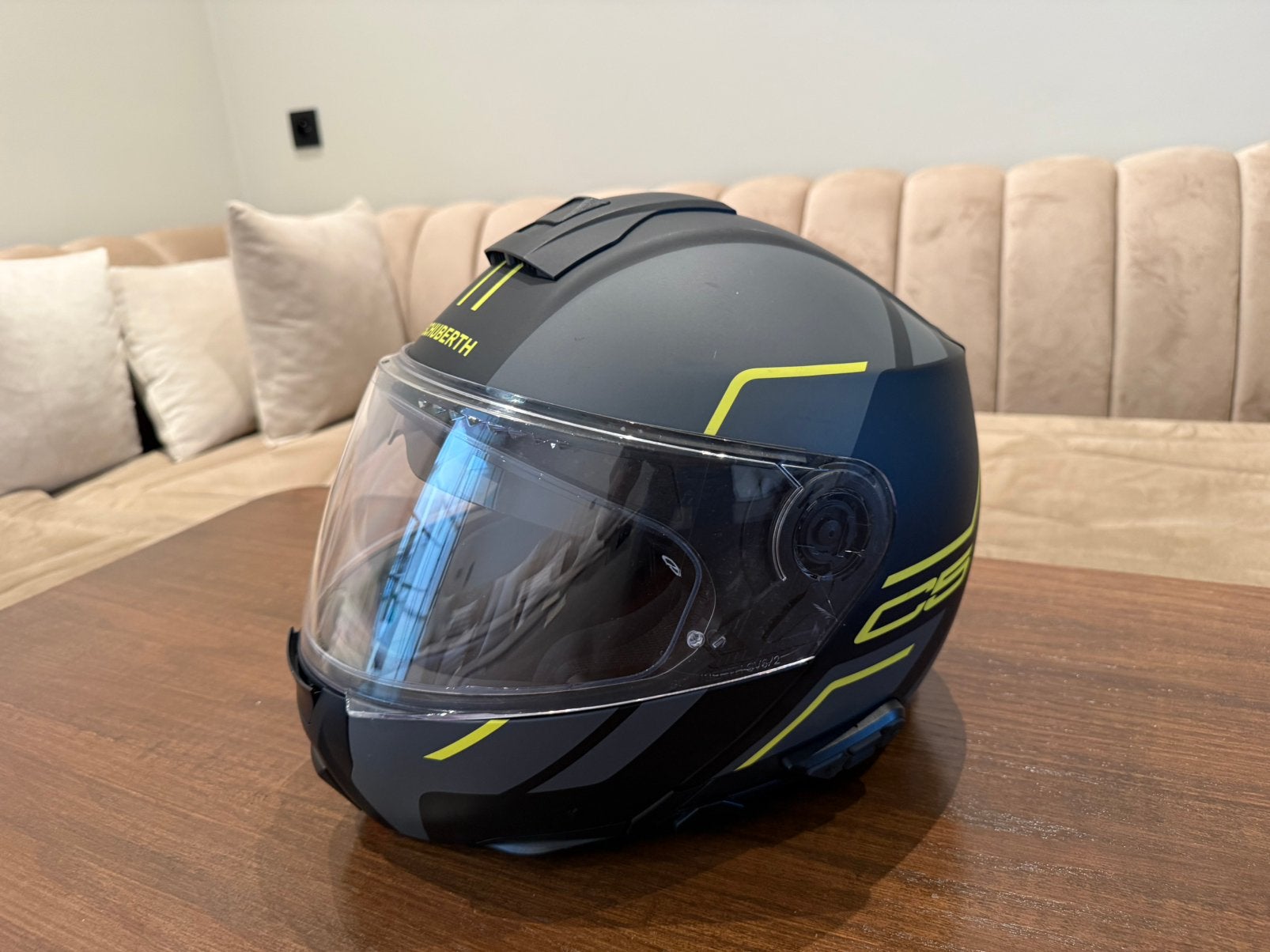 schuberth c5 met sc2 intercom xl/61, Autres marques, XL, Enlèvement, Casque système