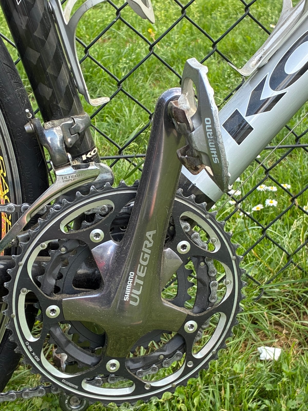 Antraciet grijze Koersfiets, merk: Koga, Fietsen en Brommers, Ophalen, Gebruikt, Derailleur of Ketting, Racefiets