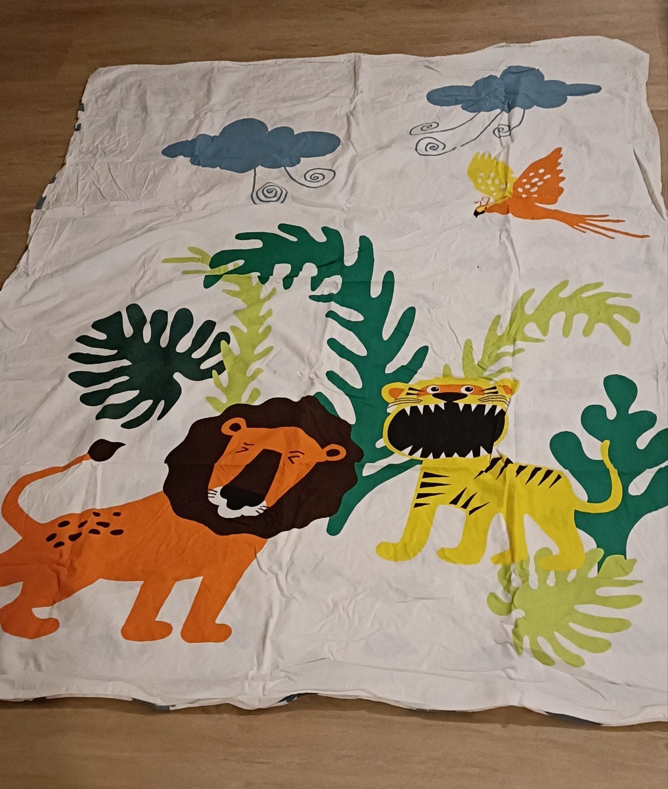 Twee donsovertrekken 120 x 180 - voorkant en achterkant, Ophalen, Eenpersoons, Dekbedovertrek