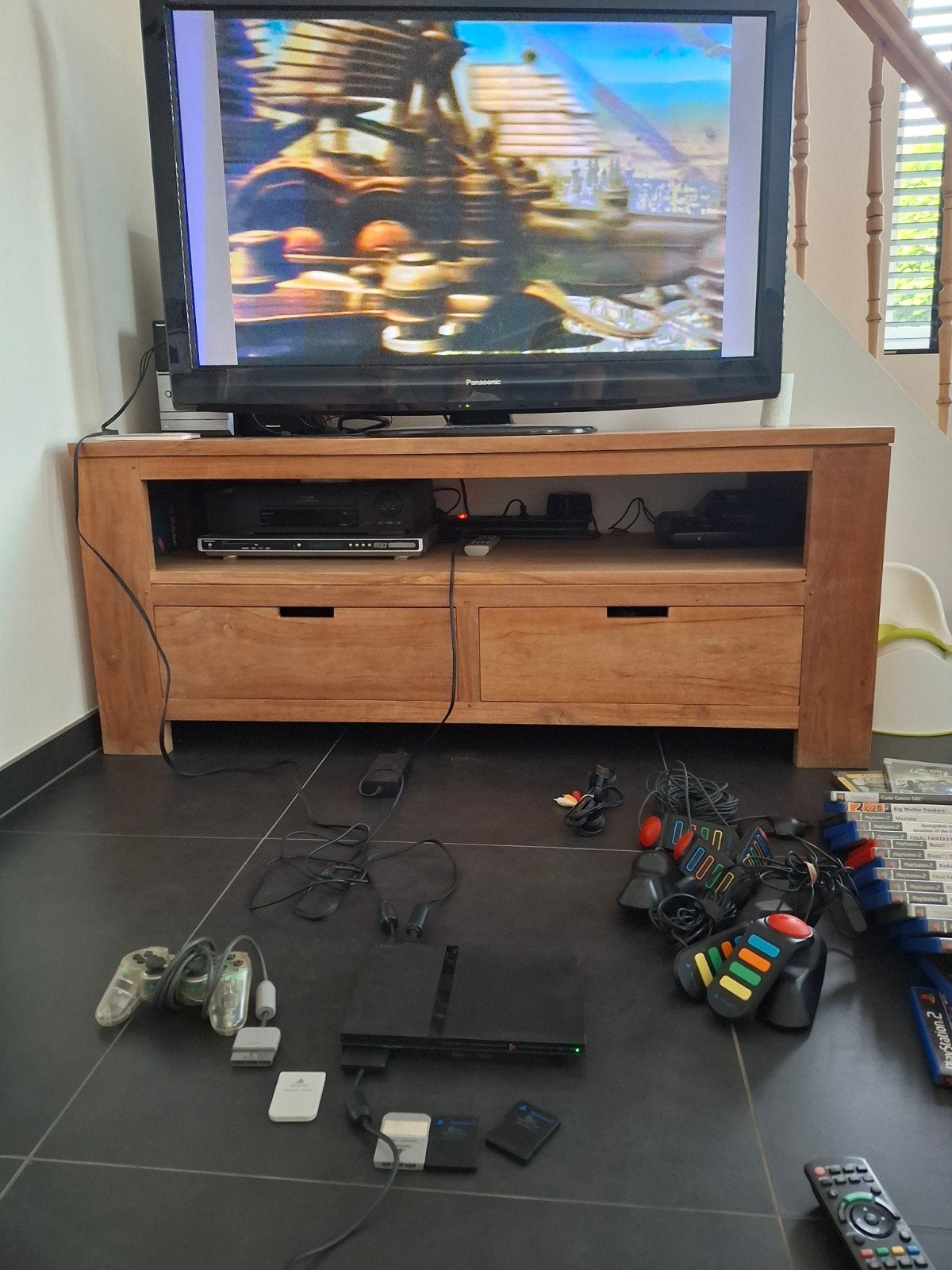 ps 2 console met spellen, Games en Spelcomputers, Ophalen of Verzenden, Zo goed als nieuw