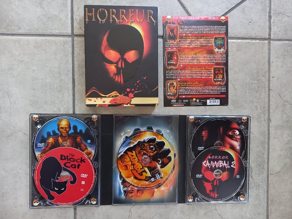 coffret horror de 5 films  dvd  état neuf, Cd's en Dvd's, Dvd's | Horror, Vanaf 16 jaar, Frans, Ophalen of Verzenden, Zo goed als nieuw