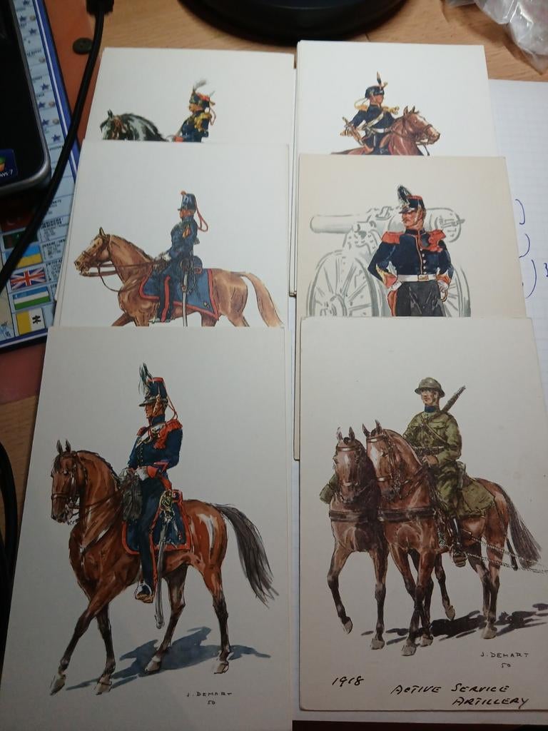 Costumes militaires belges.  Artillerie. Lot 3., Collections, Enlèvement ou Envoi