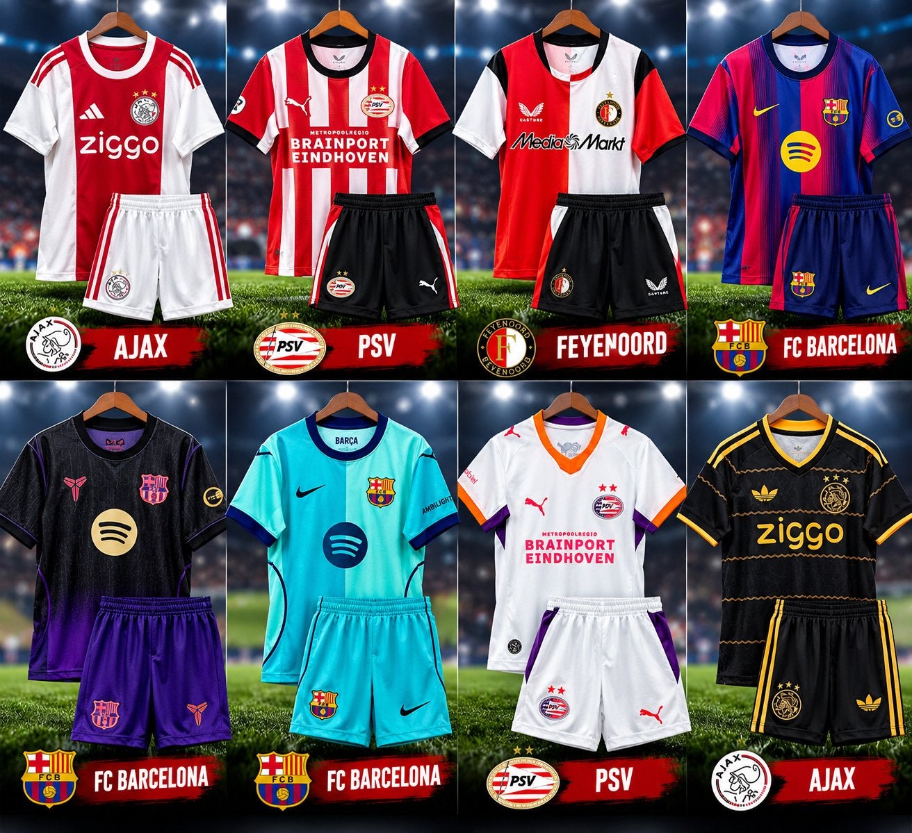 ️Voetbaltenue Shirt+Broekje+Bedrukking€40,-incl verzending, Ophalen of Verzenden, Nieuw, Set