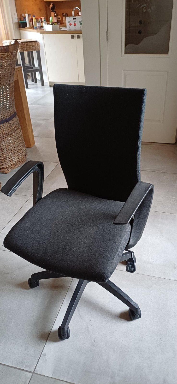 bureaustoel, Enlèvement, Comme neuf, Noir, Chaise de bureau