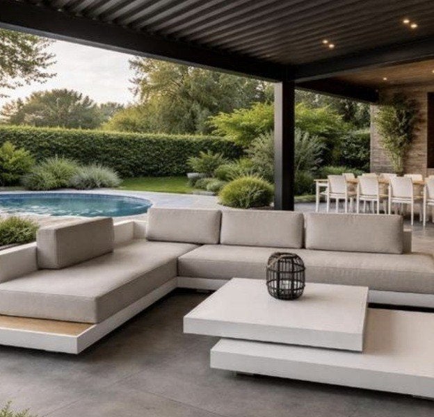 Luxe design loungesets in wit, antraciet of teak upgrade, Verzenden, Nieuw