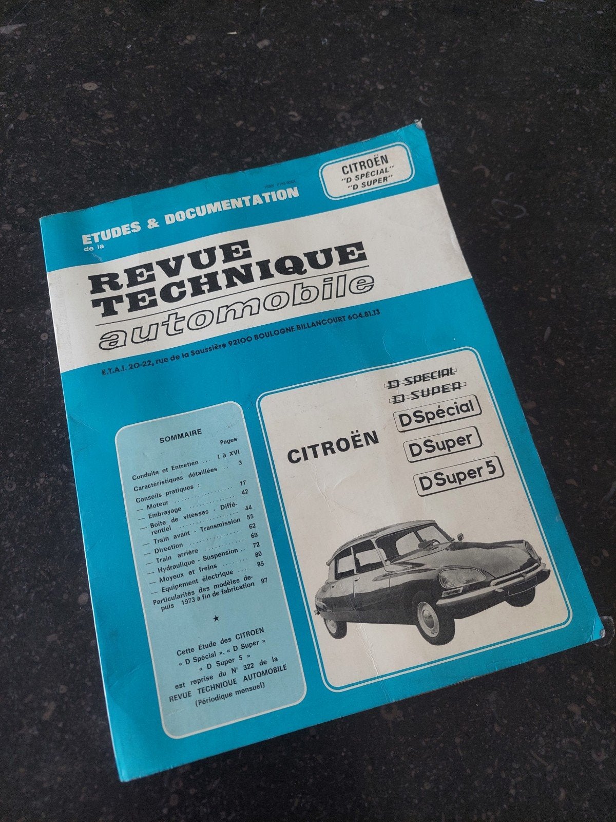 Revue technique Citroën D, Ophalen of Verzenden
