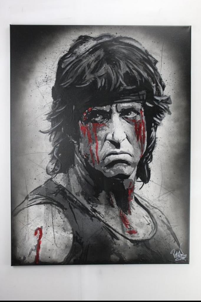 John Rambo - Sylvester Stallone - Handpainted artist vink m., Verzamelen, Ophalen of Verzenden, Nieuw, Overige typen