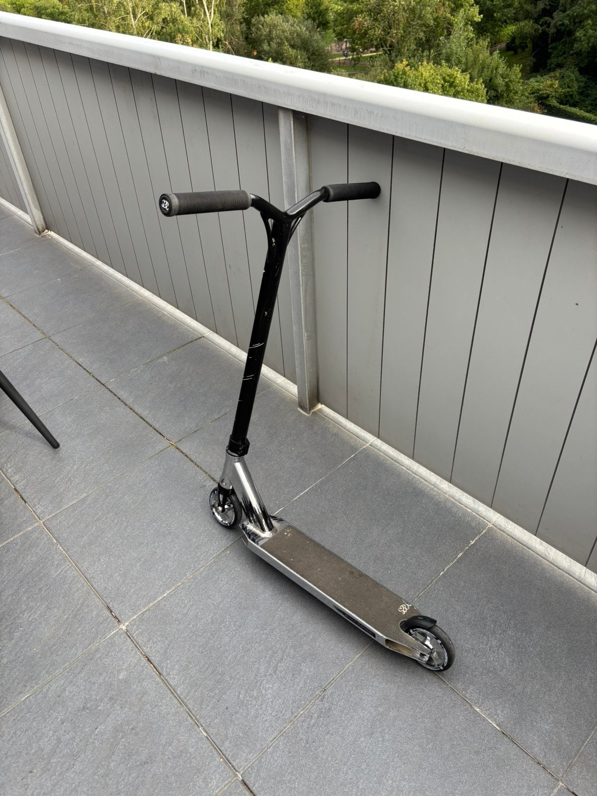 Trottinette freestyle Scoot 2 Street deck chromé/guidon noir, Enlèvement, Comme neuf