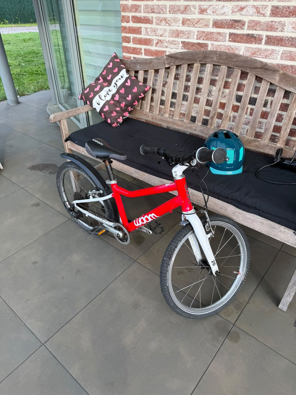 Woom kinderfiets. Van 6 tot 8 en 9 jaar kinderen, Ophalen, Gebruikt, Velgrem, 16 tot 20 inch