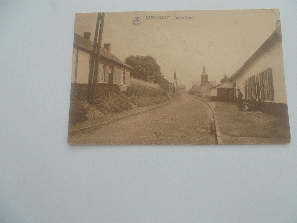 meldert - jodestraat, Ophalen of Verzenden, 1920 tot 1940, Gelopen, Oost-Vlaanderen