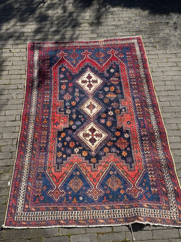 tapijt perzisch - Iran -  Afshar - 150 x 230cm, Enlèvement