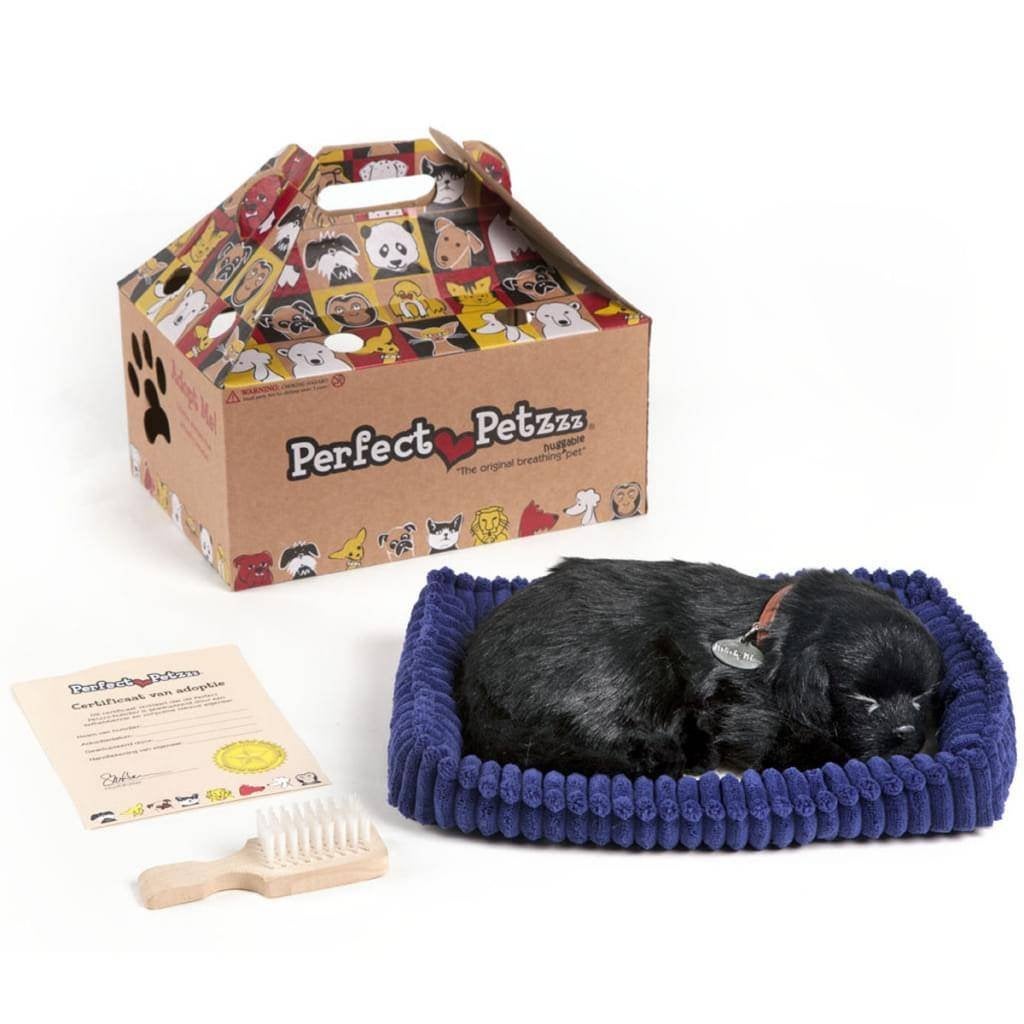 Labrador puppie zwart Perfect Petzzz ademt 'echt', Ophalen of Verzenden, Nieuw, Zwart, Hond