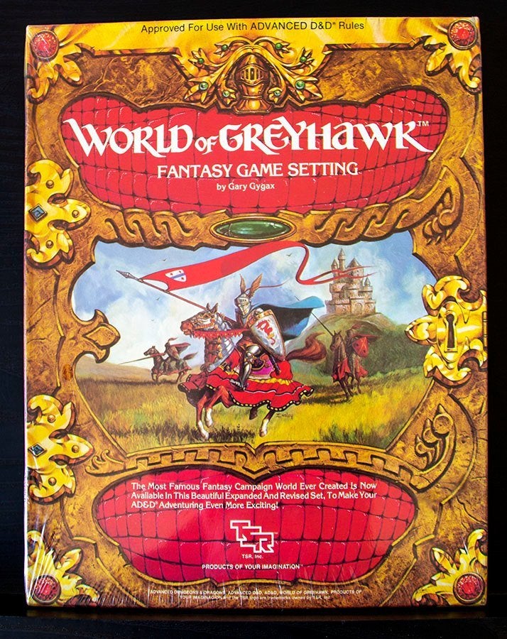 World of Greyhawk by Gary Gygax SEALED BOX TSR 1983, Enlèvement ou Envoi, Comme neuf, Autres types, Livre ou Catalogue