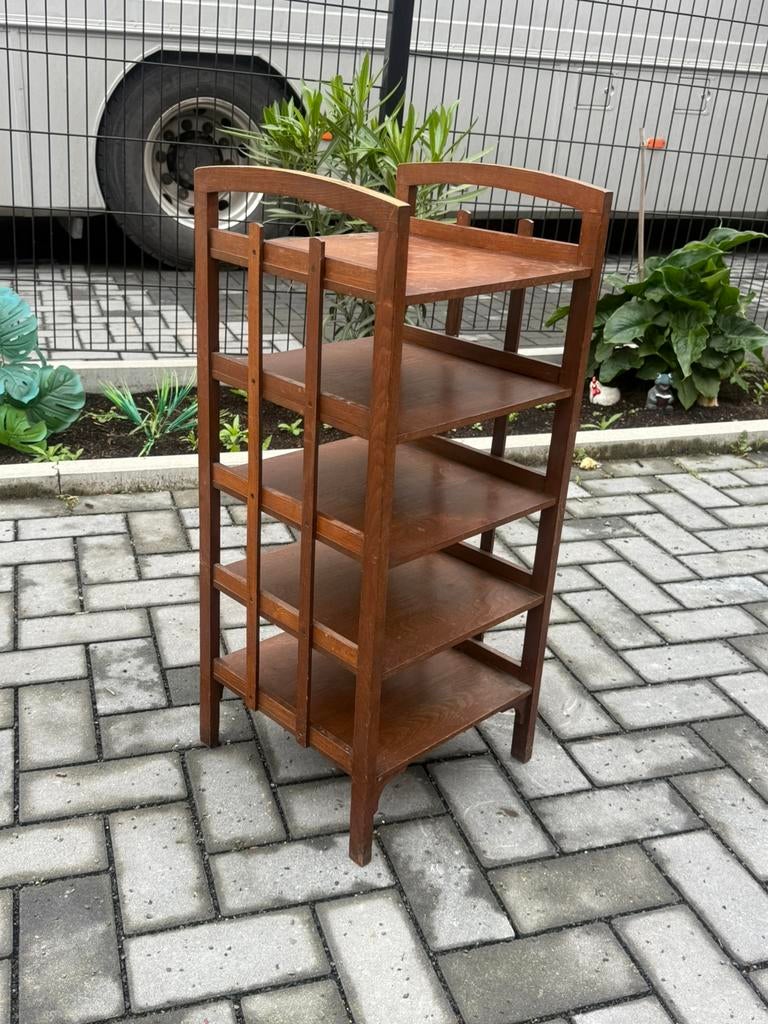 Étagère de rangement en bois, style art deco, Maison & Meubles, Enlèvement, Comme neuf, Bois