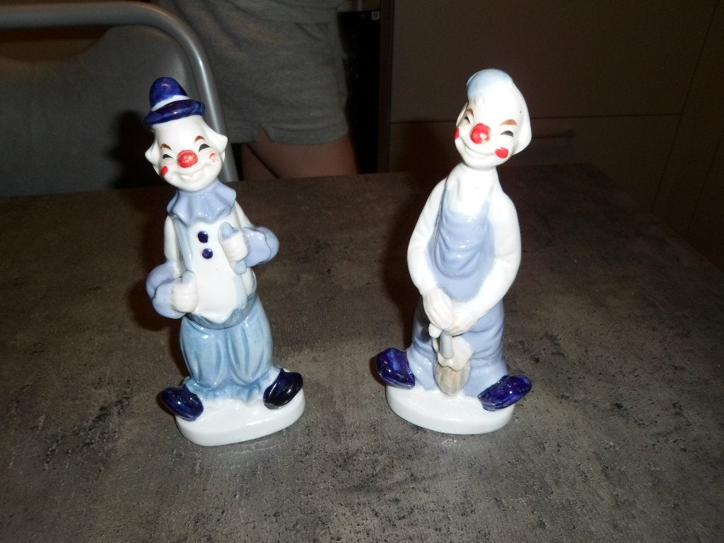 Setje porseleinen clowns, Antiek en Kunst, Ophalen