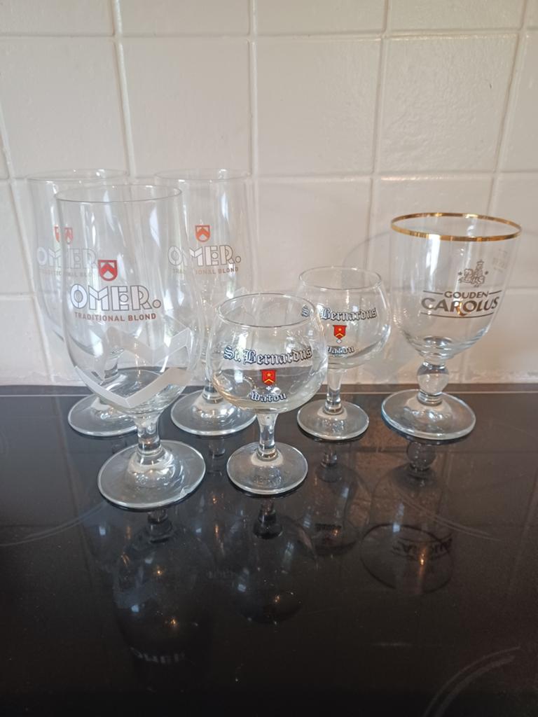 Set van 6 bierglazen, Collections, Enlèvement, Comme neuf