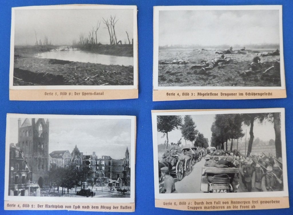 WO1-verzamelkaarten Immalin-Werke (Berlijn) front in België, Verzamelen, Verzenden, Landmacht, Overige typen