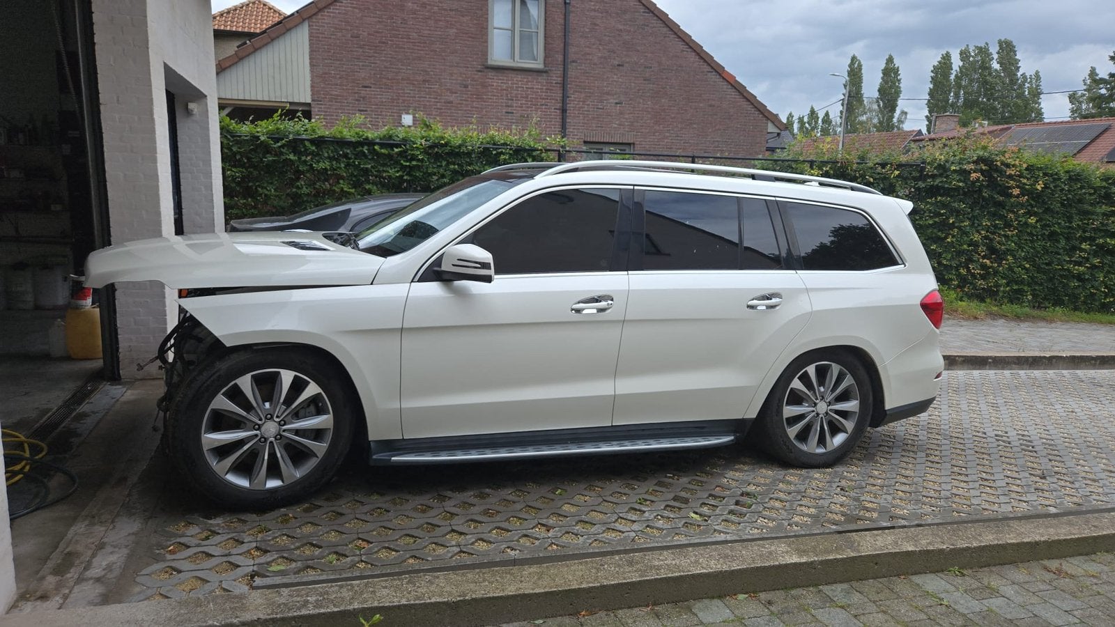 Mercedes-Benz GL450 4MATIC VOOR ONDERDELEN, Auto's, Automaat, GL, Zwart, Wit