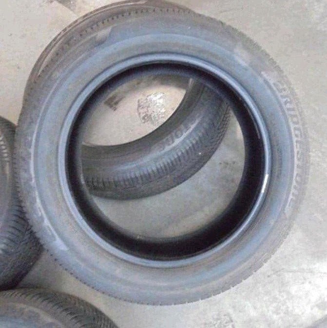 Pneus d'été 4x Bridgestone 235 55 R18 100H 6.5 & 7mm 🚖, Enlèvement, Utilisé, Ford